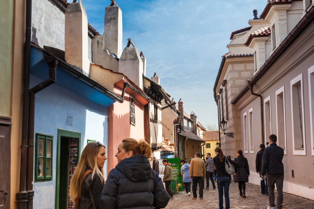 Golden Lane Prag Tjeckien