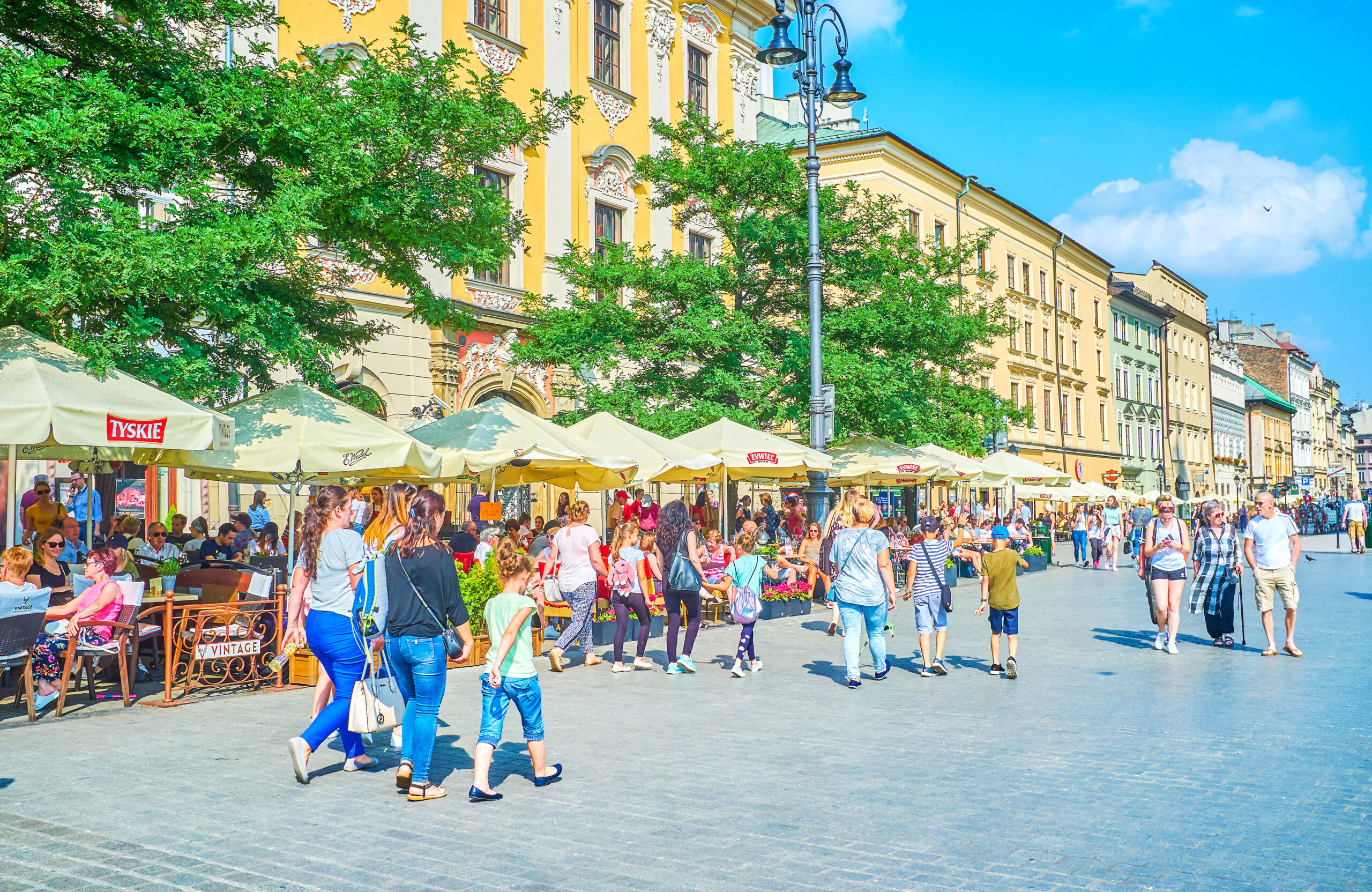 Stare Miasto Gamla stan Krakow shopping