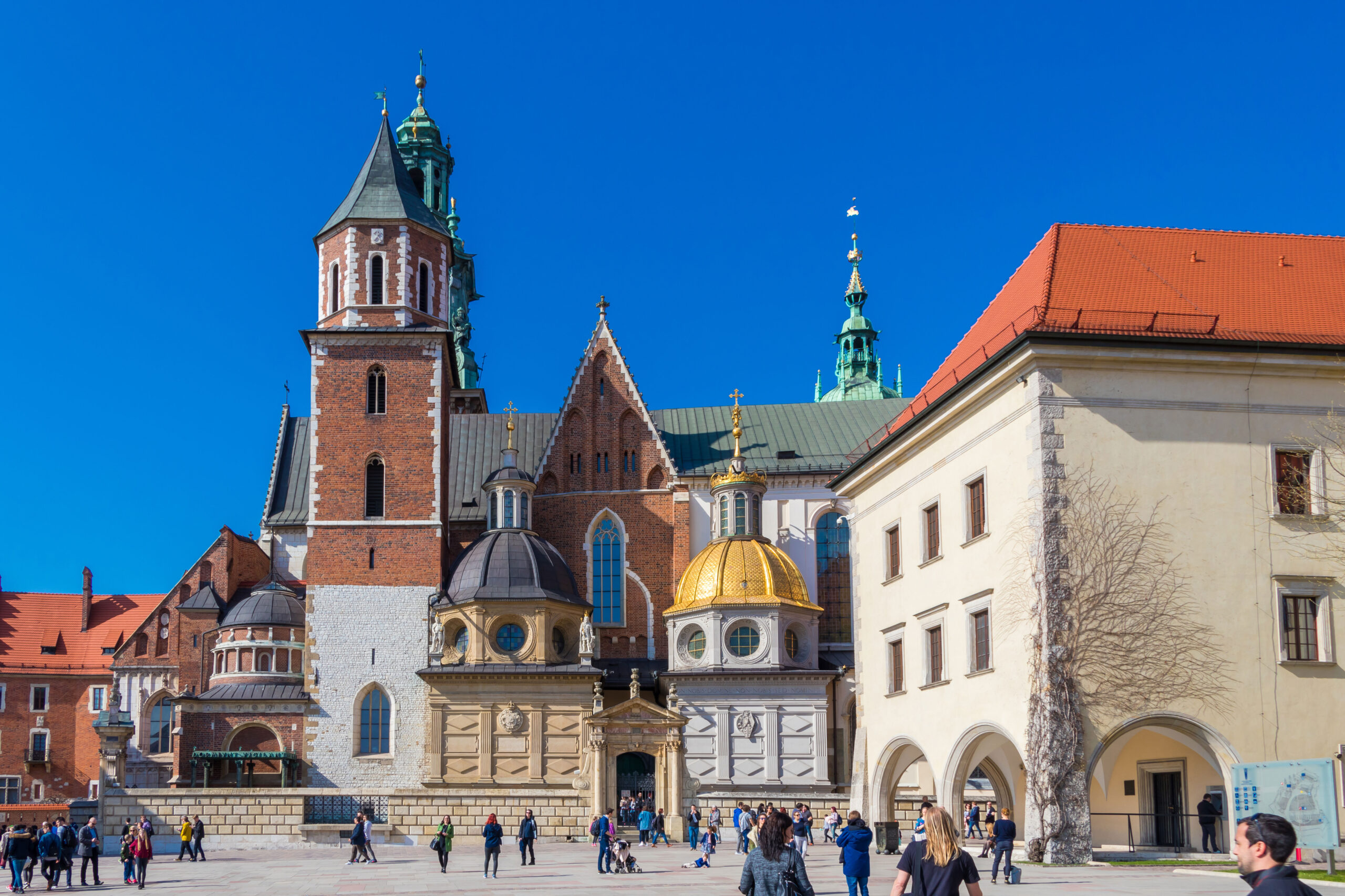 Wawel slott Krakow shopping marknad