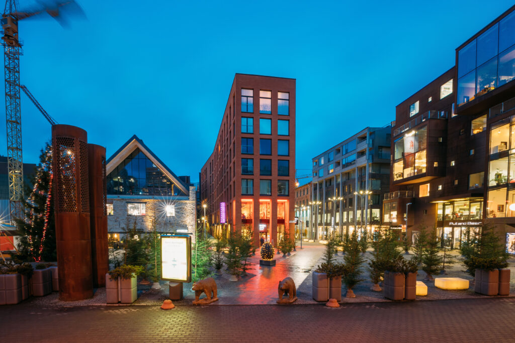 Centrum Tallinn Rekommenderade omraden stadsdelar
