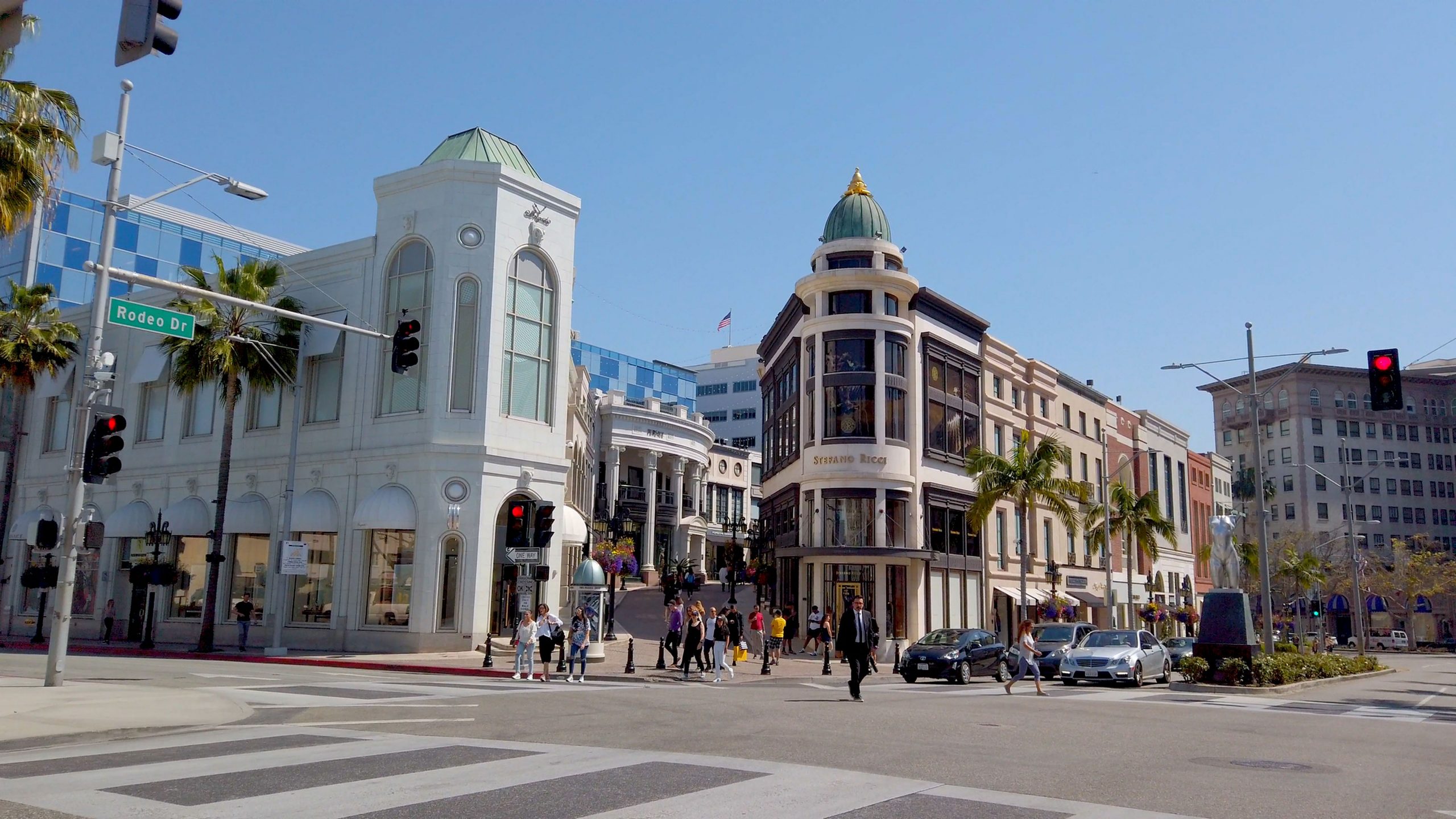 Fönstershoppa på Rodeo Drive i Los Angeles