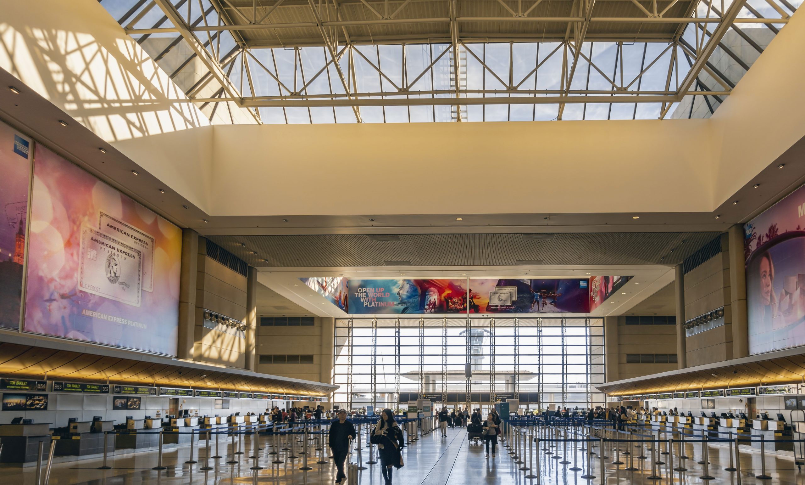 Slutsats transport från flygplatsen till centrum av staden i Los Angeles