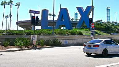 Transport från flygplatsen LAX till centrum av Los Angeles