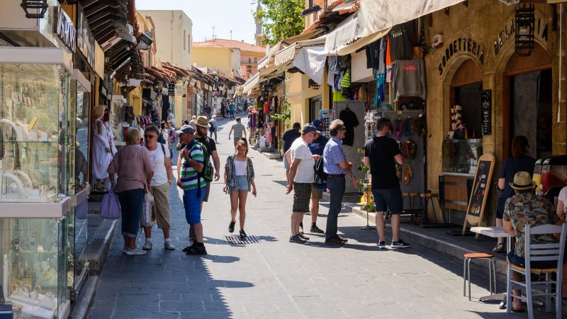 Transport från flygplatsen till centrum av Rhodos