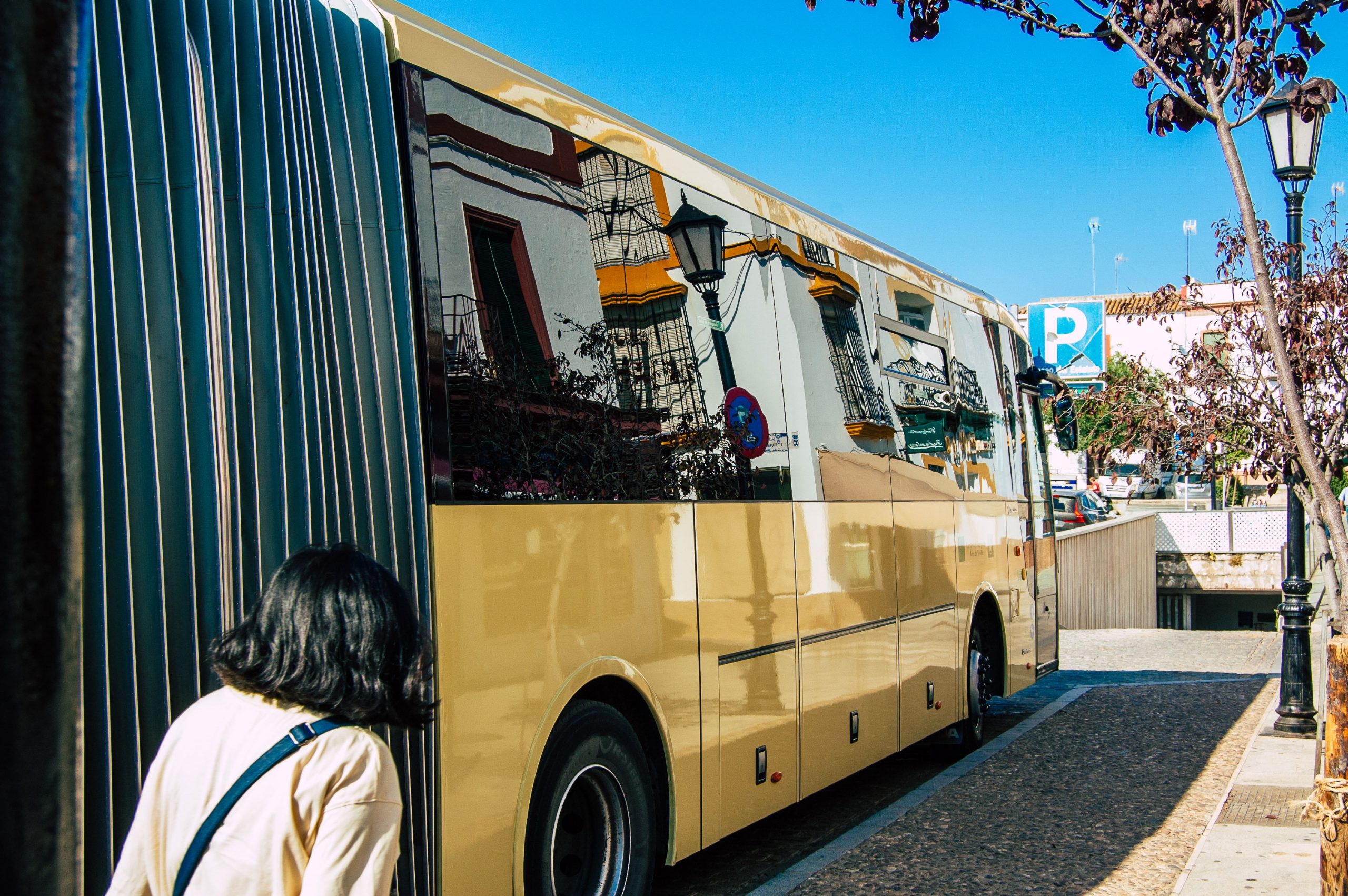 Buss transport från flygplatsen till centrum av Malaga
