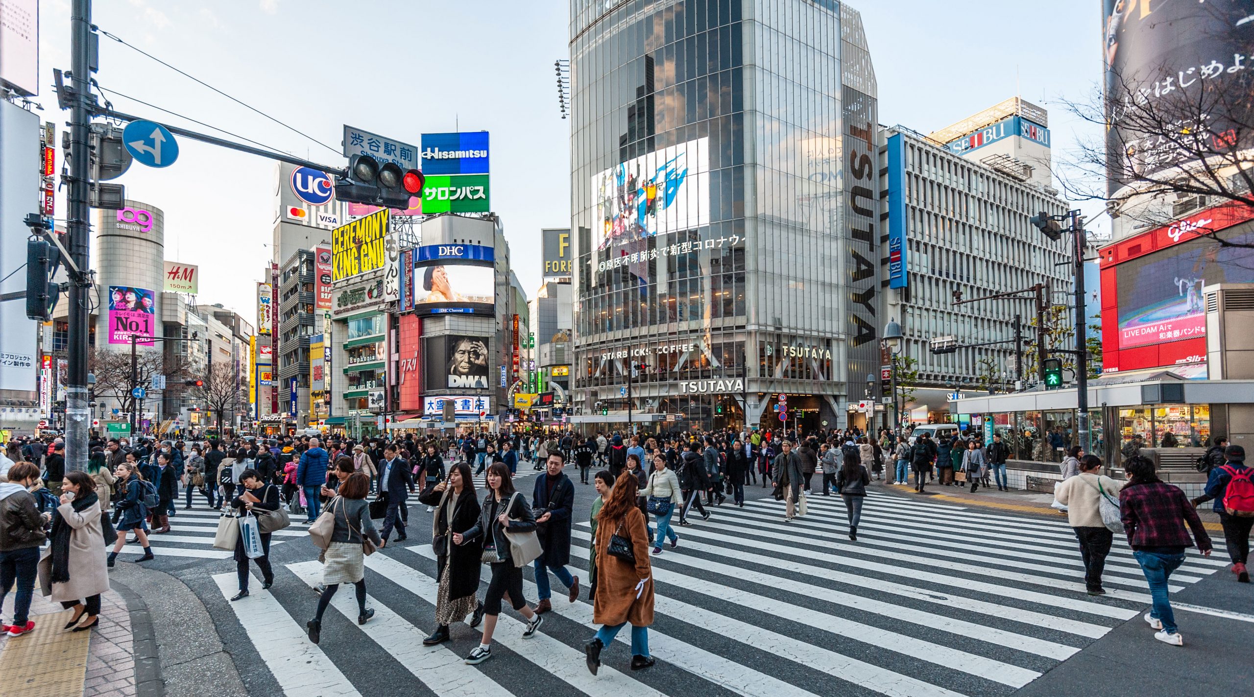 Shibuya-korsningen i Tokyo