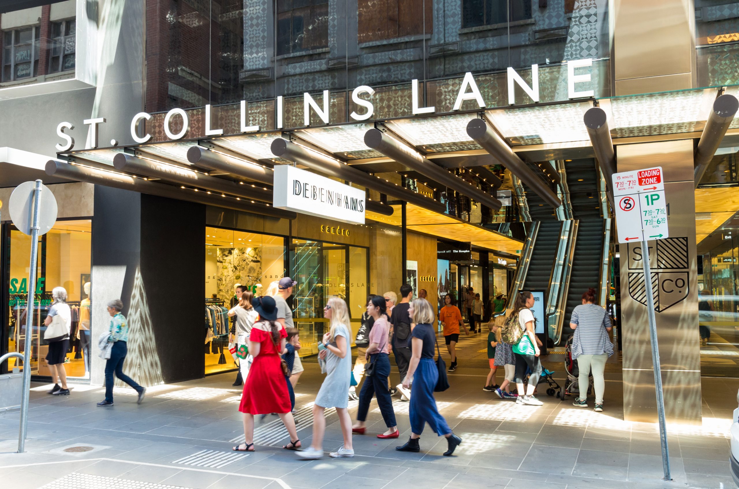 St Collins Lane - shopping i Melbourne