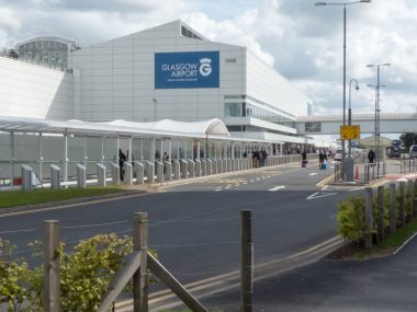 transport från Glasgow flygplats till centrum av staden
