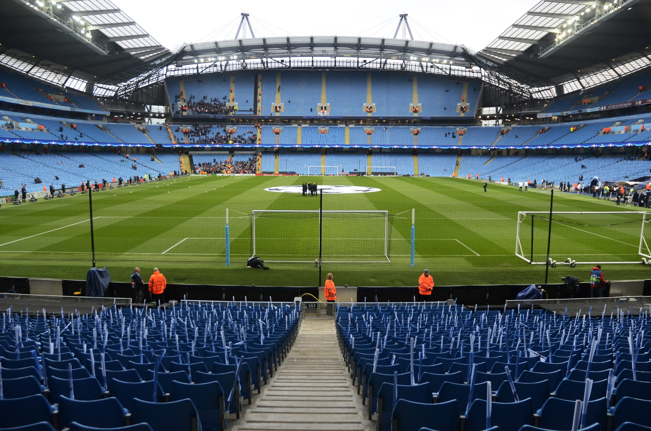 etihad stadium manchester arena fotbollsfans